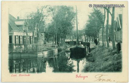 ansichtkaart: Schagen, Loet. Bierkade