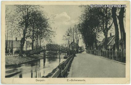 Zuid-Scharwoude, Dorpstraat ansichtkaart: Zuid-Scharwoude, Dorpstraat