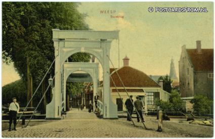 ansichtkaart: Weesp, Sluisbrug