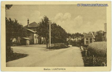 ansichtkaart: Lunteren, Station