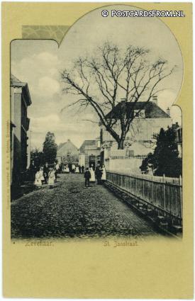 Zevenaar, St. Janstraat ansichtkaart: Zevenaar, St. Janstraat