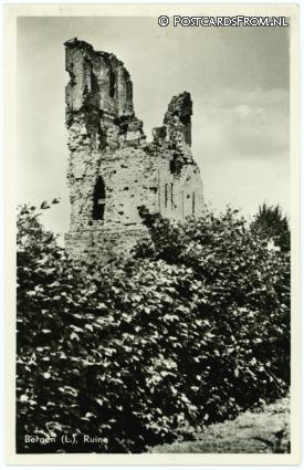 ansichtkaart: Bergen LB, Ruine