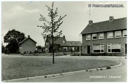 ansichtkaart: Afferden LB, Langstraat