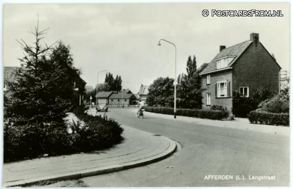 ansichtkaart: Afferden LB, Langstraat