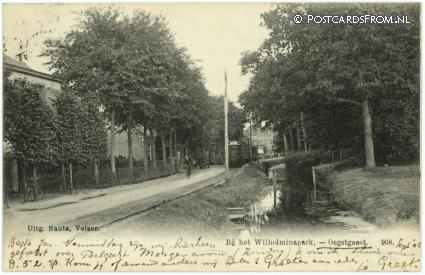 ansichtkaart: Oegstgeest, Bij het Wilhelminapark