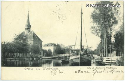 ansichtkaart: Woubrugge, Groete uit