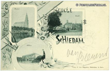 Schiedam, Groete uit ansichtkaart: Schiedam, Groete uit