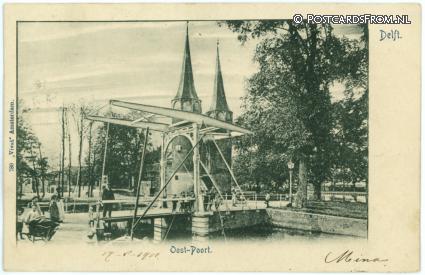 Delft, Oost-Poort ansichtkaart: Delft, Oost-Poort
