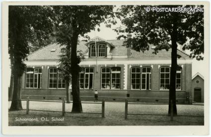 Schoonoord, O.L. School ansichtkaart: Schoonoord, O.L. School