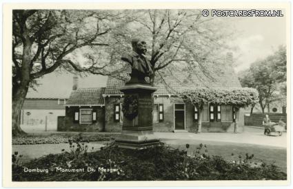 ansichtkaart: Domburg, Monument Dr. Mezger