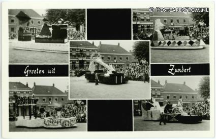 ansichtkaart: Zundert, Bloemencorso. Steeds eerste Zondag in September