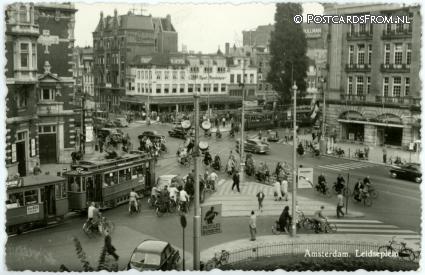 ansichtkaart: Amsterdam, Leidseplein