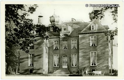 ansichtkaart: Oegstgeest, Stichting 'Oud Poelgeest'. Voorzijde kasteel