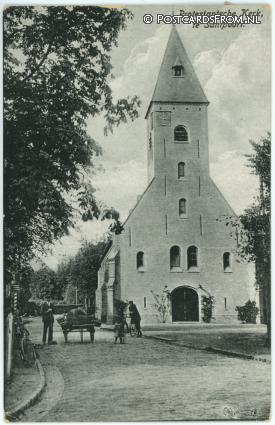 ansichtkaart: Santpoort, Protestantsche Kerk