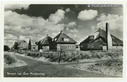 ansichtkaart: Bergen aan Zee, Paulineweg