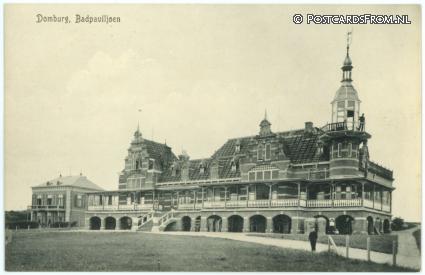 ansichtkaart: Domburg, Badpaviljoen