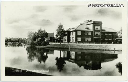 Delfzijl, Zeevaartschool ansichtkaart: Delfzijl, Zeevaartschool