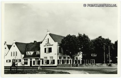 Lent, Hotel-Rest. 'Het Witte Huis'. Fa. B.P. Bouwmeister, Kleidijk 32 ansichtkaart: Lent, Hotel-Rest. 'Het Witte Huis'. Fa. B.P. Bouwmeister, Kleidijk 32