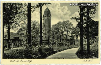 Princenhage, Liesbosch. R.K. Kerk ansichtkaart: Princenhage, Liesbosch. R.K. Kerk