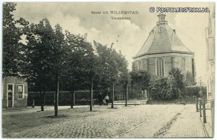 ansichtkaart: Willemstad, Voorstraat