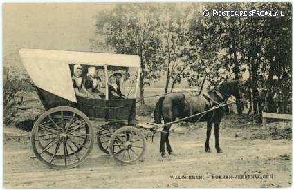 ansichtkaart: --, Walcheren. Boeren-Veerenwagen