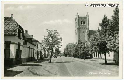 ansichtkaart: Chaam, Dorpstraat