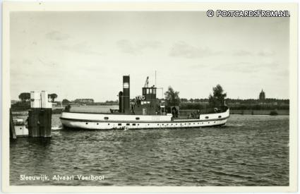 Sleeuwijk, Afvaart Veerboot ansichtkaart: Sleeuwijk, Afvaart Veerboot