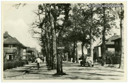 Sas van Gent, Stationsstraat ansichtkaart: Sas van Gent, Stationsstraat