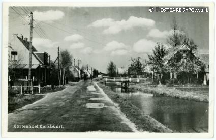 Kortenhoef, Kerkbuurt ansichtkaart: Kortenhoef, Kerkbuurt