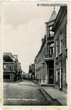 Montfoort, Hoogstraat ansichtkaart: Montfoort, Hoogstraat