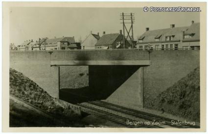 ansichtkaart: Bergen op Zoom, Stalenbrug