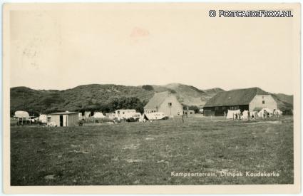 ansichtkaart: Koudekerke, Dishoek. Kampeerterrein