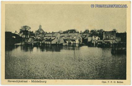 ansichtkaart: Middelburg, Havendijkstraat