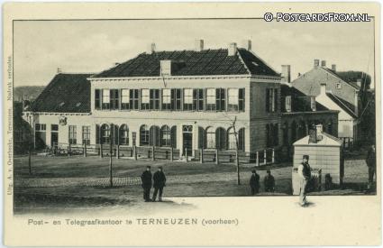 Terneuzen, Post- en Telegraafkantoor voorheen ansichtkaart: Terneuzen, Post- en Telegraafkantoor voorheen