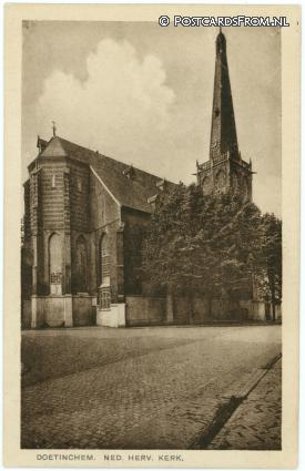 ansichtkaart: Doetinchem, Ned. Herv. Kerk