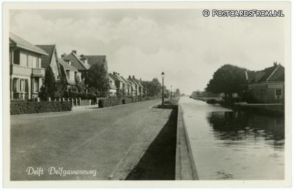 ansichtkaart: Delft, Delfgauwseweg