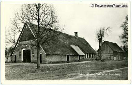 Schoonebeek, Saksische Boerderij ansichtkaart: Schoonebeek, Saksische Boerderij