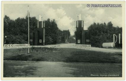 ansichtkaart: Rhenen, Ingang Dierenpark
