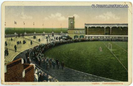 ansichtkaart: Amsterdam, Stadion. Amstelveenscheweg