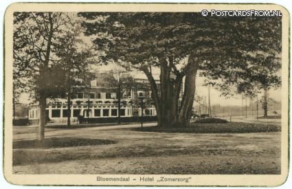 Bloemendaal, Hotel 'Zomerzorg' ansichtkaart: Bloemendaal, Hotel 'Zomerzorg'