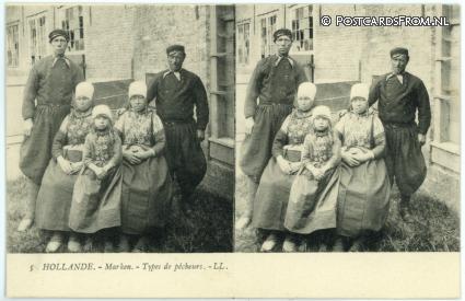 Marken, Types de pecheurs ansichtkaart: Marken, Types de pecheurs