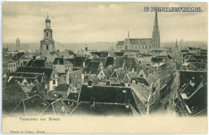 ansichtkaart: Breda, Panorama