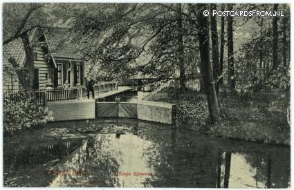 Overveen, Sluisje Elswoud ansichtkaart: Overveen, Sluisje Elswoud