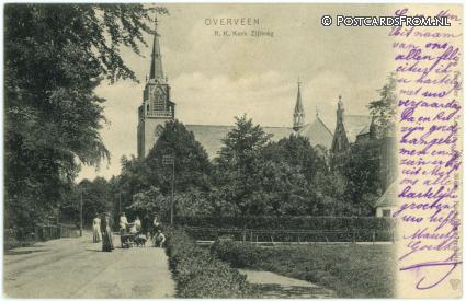 Overveen, R.K. Kerk Zijlweg ansichtkaart: Overveen, R.K. Kerk Zijlweg