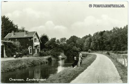 ansichtkaart: Overveen, Zanderijvaart