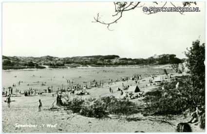 ansichtkaart: Overveen, Nat. Park Kennemerduinen. Speelvijver 't Wed