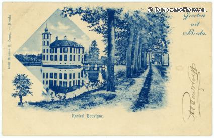 ansichtkaart: Breda, Kasteel Bouvigne