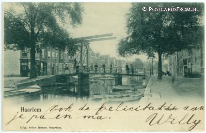 ansichtkaart: Haarlem, De Burgwal