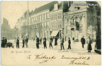 ansichtkaart: Haarlem, De Groote Markt