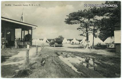 ansichtkaart: Rijen, Overzicht Kamp R.B. v. L.O.